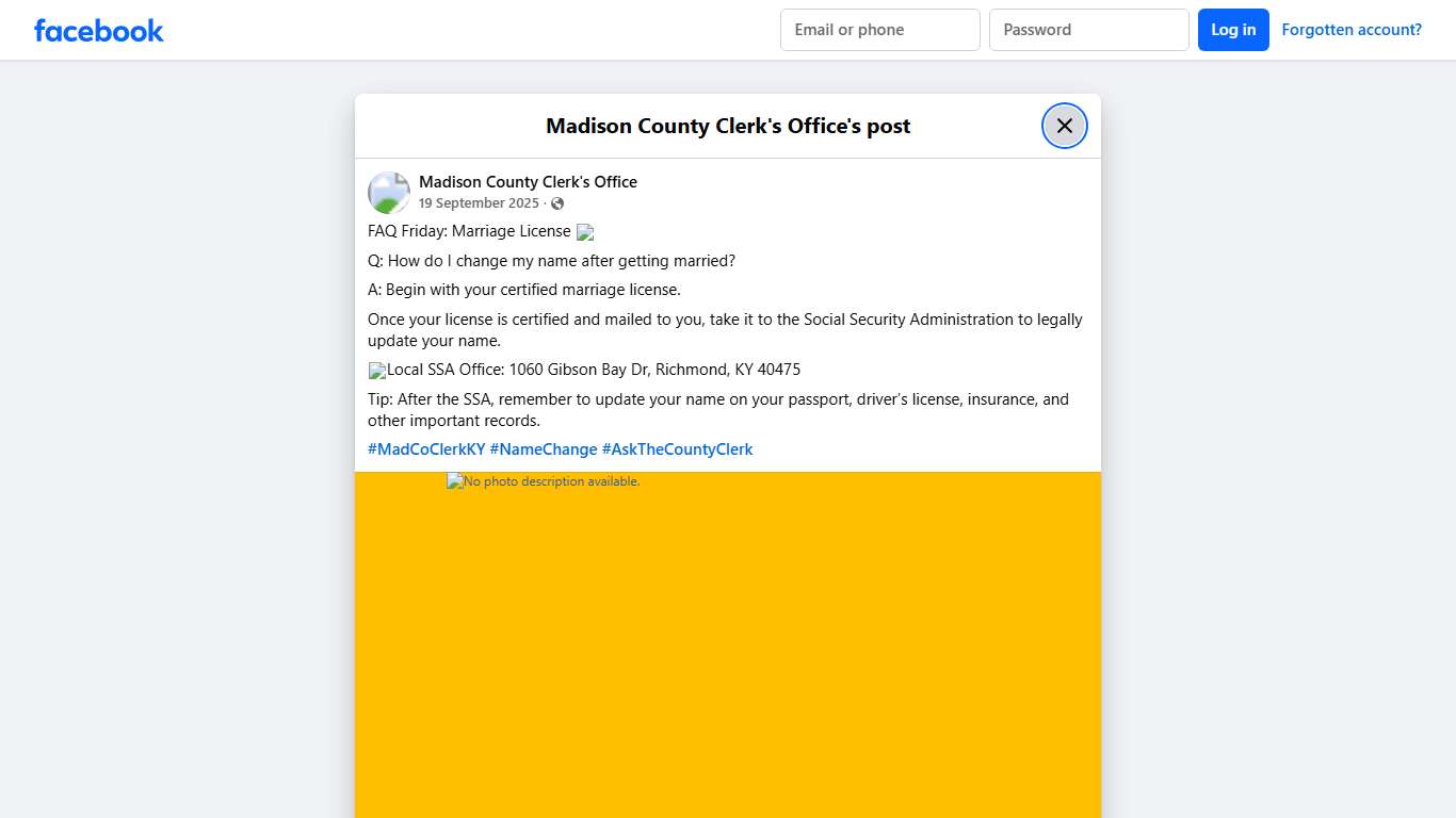 FAQ Friday: Marriage... - Madison County Clerk's Office | Facebook